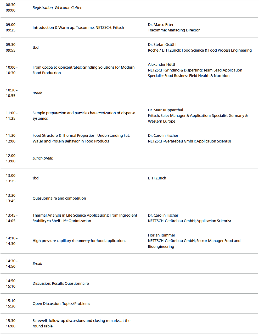 netzsch event